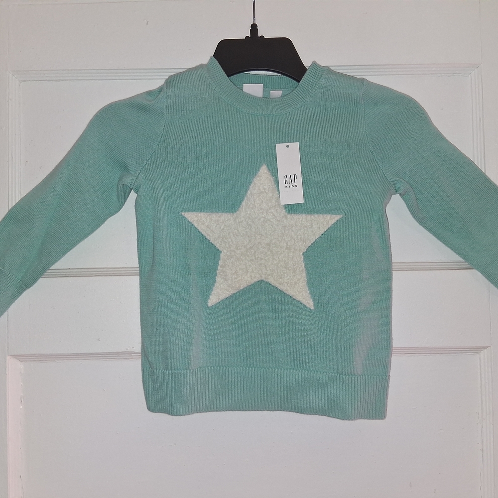 GAP Kids Teal Star Sweater.